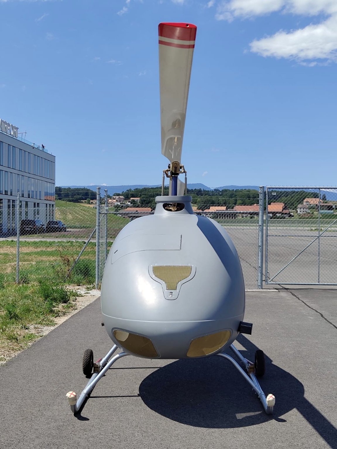 Test stand at runway