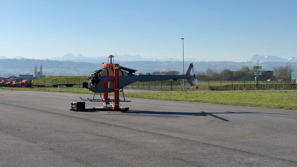Test stand at runway